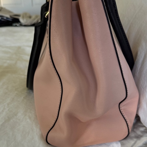 Kate Spade Catherine Street Wensley Blush and Black Satchel Tote handbag - Picture 7 of 15